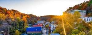 Fall foliage in Downtown Eureka Springs